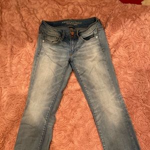 American Eagle jeans w/ painted pockets